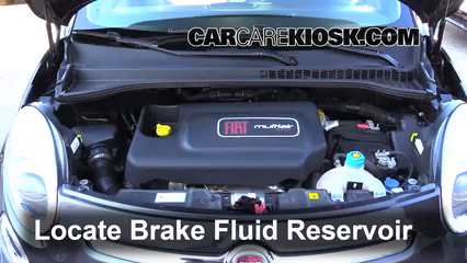 2014 Fiat 500L 1.4L 4 Cyl. Turbo Brake Fluid Check Fluid Level